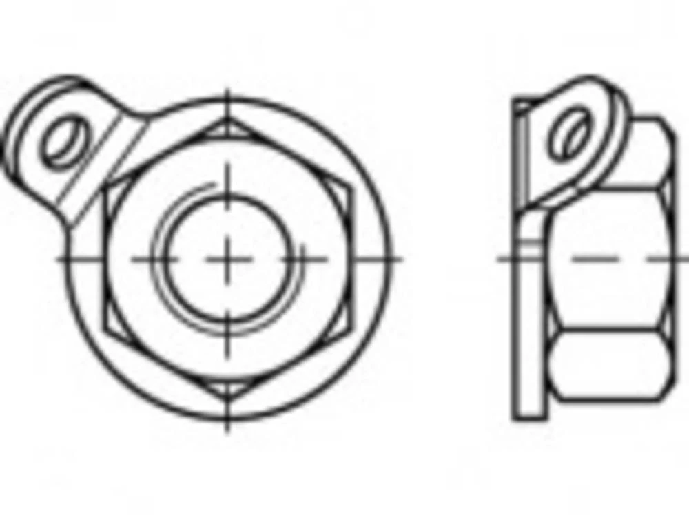 Matice s osiguračem M12 88153 Nehrđajući čelik A2 10 ST TOOLCRAFT TO-5380410 slika