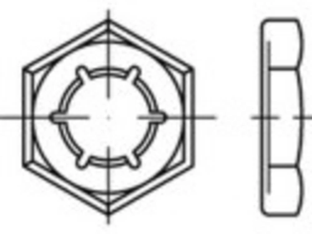Limena matica M16 DIN 7967 Čelik za opruge 500 ST TOOLCRAFT TO-5381151 slika
