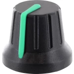 Okretni gumb s oznakom TRU COMPONENTS (Ø x V) 18.8 mm x 15.24 mm crna 1 kom.