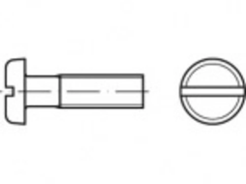 Vijci s plosnatom glavom M3 8 mm Utor ISO 2510 2000 ST TOOLCRAFT TO-5390988 slika