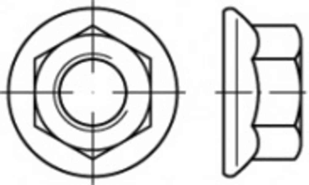 Šesterokutne matice M12 Čelik Galvansko pocinčani 250 ST TOOLCRAFT TO-5391291 slika