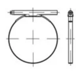 TOOLCRAFT DIN 3017 čelik (W1) Oblik C1 pocinčani Držač crijeva, s okruglim vijcima, jednodijelni Dimenzije: 29-31/18 18 mm 50 ST