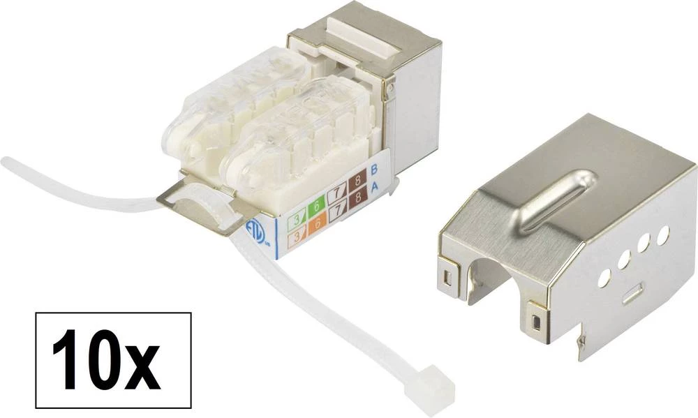 RJ45 ugradni modul 10 sati Keystone CAT 6 Renkforce KS10 10 ST slika