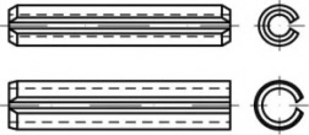 Stezni tuljci Čelik za opruge TOOLCRAFT TO-5434296 100 ST slika