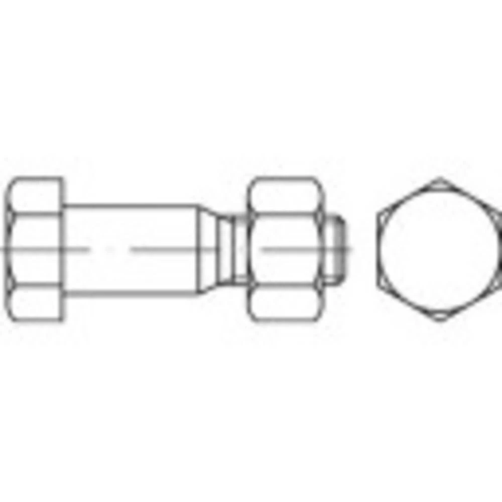 Vijci s šesterokutnom glavom M12 50 mm Vanjski šesterokutni DIN 7968 Čelik 1 ST TOOLCRAFT TO-5435124 slika