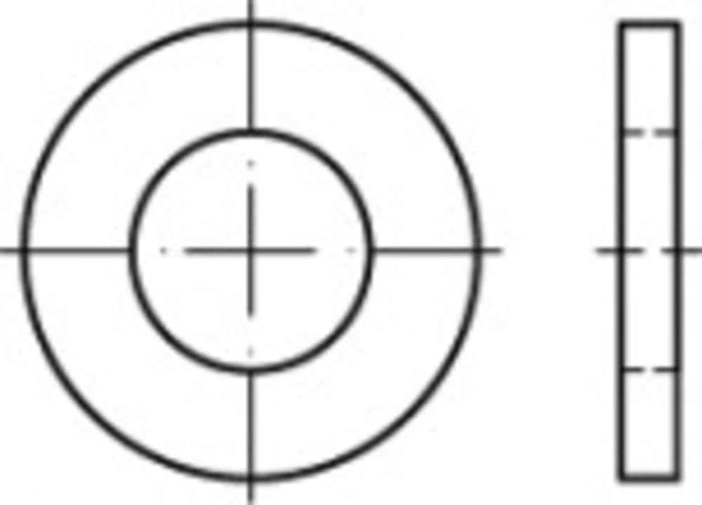 Podložne pločice 80 mm ISO 8745 Čelik Galvansko pocinčani 1 ST TOOLCRAFT TO-5437287 slika