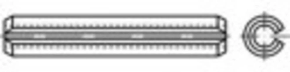 Stezni tuljci Čelik za opruge Galvansko pocinčani TOOLCRAFT TO-5439639 100 ST slika