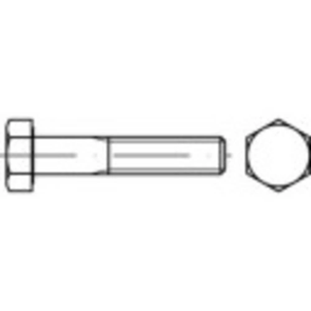 Vijci s šesterokutnom glavom M20 180 mm Vanjski šesterokutni ISO 8765 Čelik Galvansko pocinčani 10 ST TOOLCRAFT TO-5440083 slika