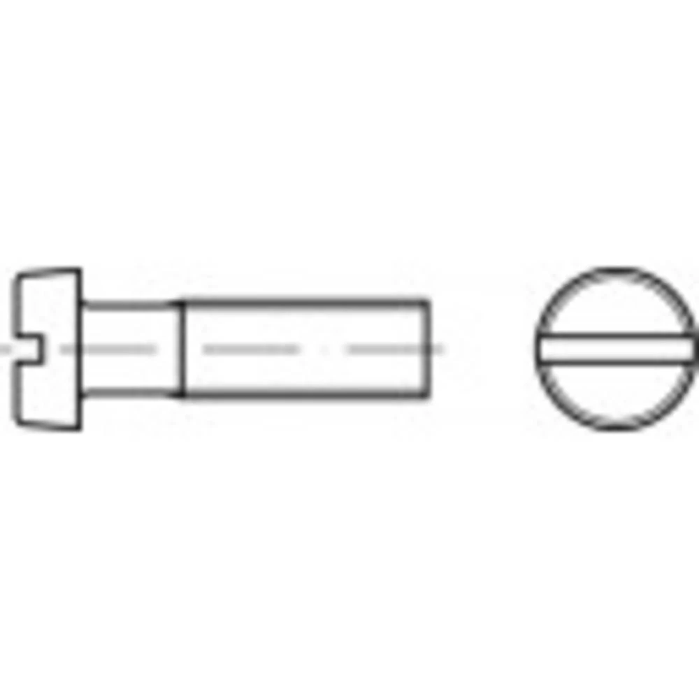 Vijci s cilindričnom glavom M3 8 mm Utor DIN 84 200 ST TOOLCRAFT TO-5445459 slika