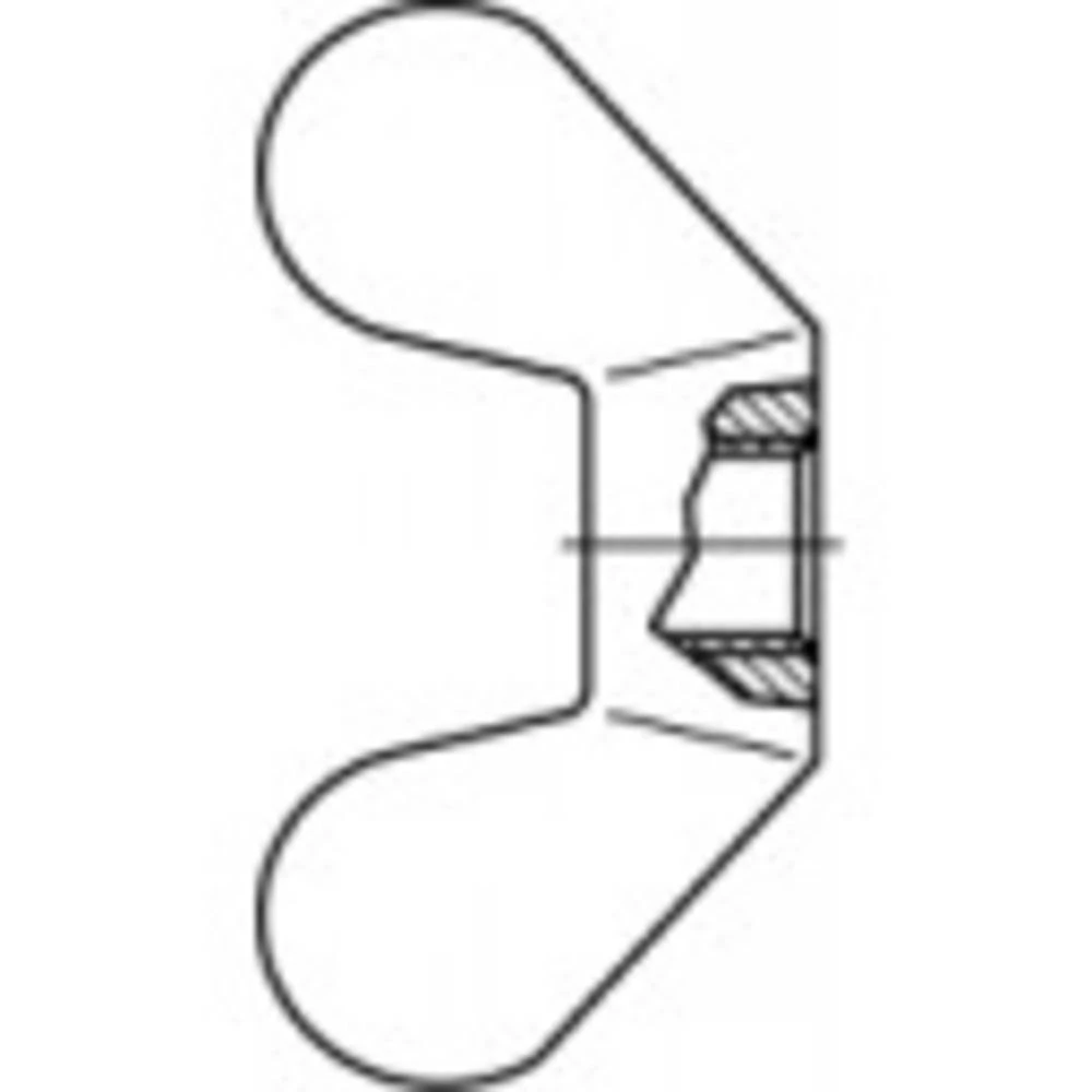 Leptir matice M16 DIN 315 Mjed 10 ST TOOLCRAFT TO-5447439 slika