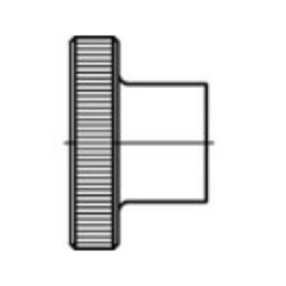 Matice s rebrastom glavom M6 DIN 466 Mjed 50 ST TOOLCRAFT TO-5447931 slika