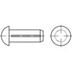 Poluokrugli čavao s utorom 2 mm Mjed TOOLCRAFT TO-5451810 200 ST