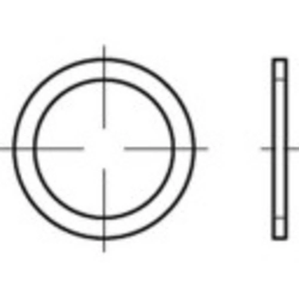Brtveni prsten 26 mm DIN 7603 100 ST TOOLCRAFT TO-5454459 slika