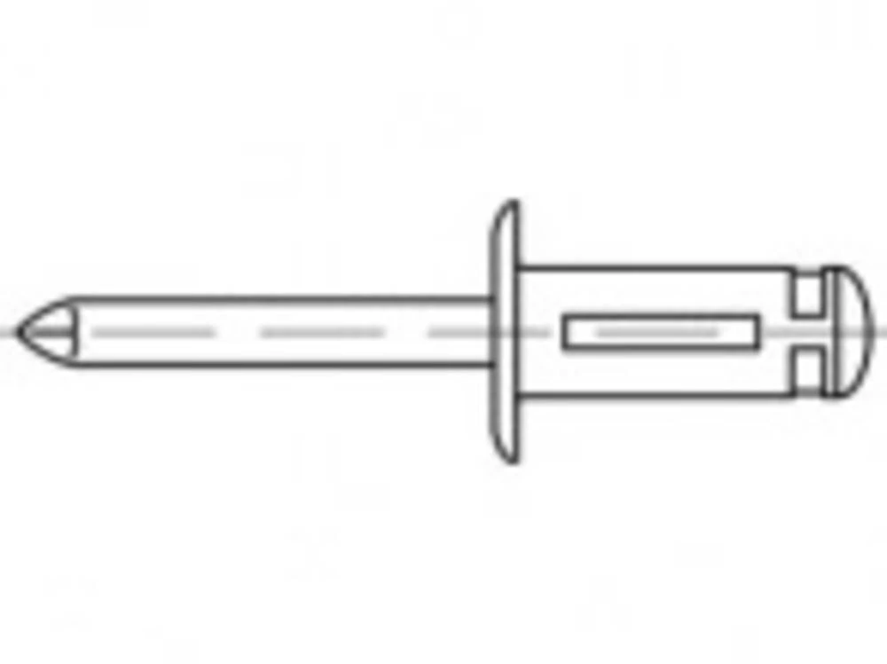 Otvorena sllijepa zakovica 4,8 mm TOOLCRAFT TO-5455308 100 ST slika