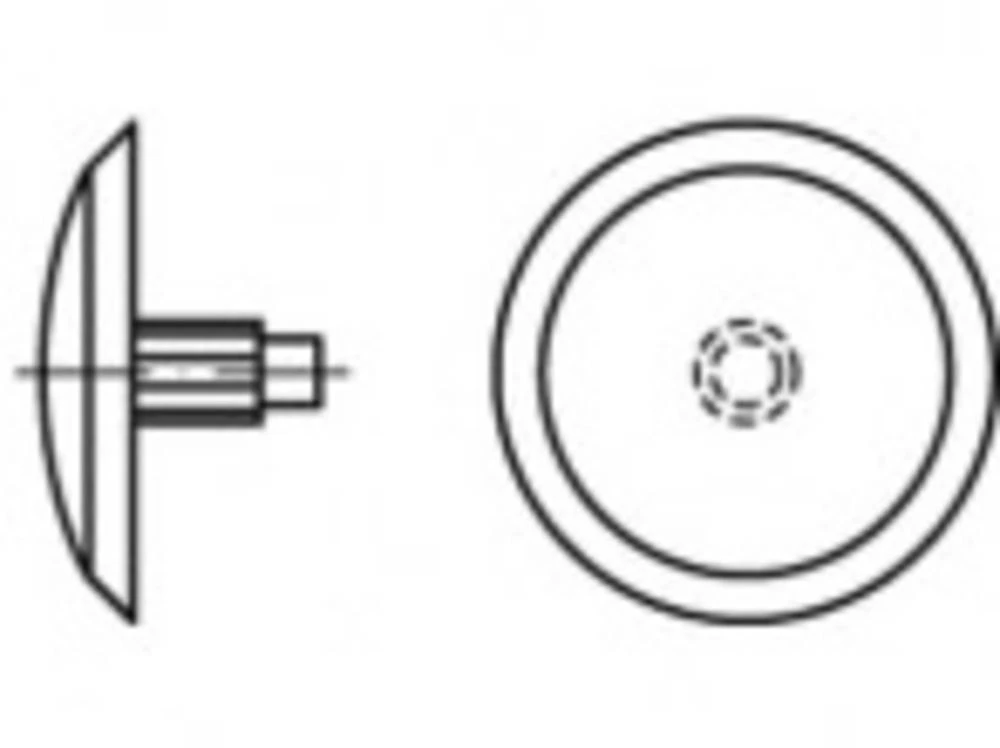 Proizvod 89013 Plastika SPAX ukrasne kapice s iglom Dimenzije: bijela (500 komada) 500 ST slika