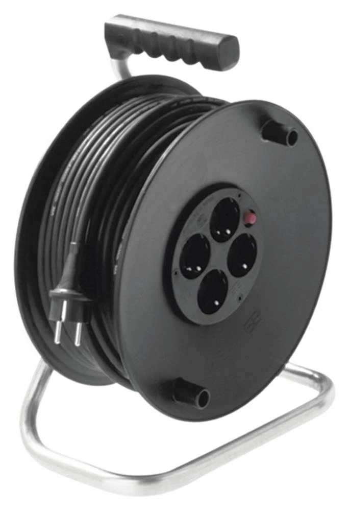 Bachmann 395.180 unutarnja utičnica 4AC 25m crni produžni kabel IP20 Bachmann 395.180 slika