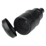 Spojka sa zaštitnim kontaktom Guma 250 V Crna IP44 Bachmann 919.169