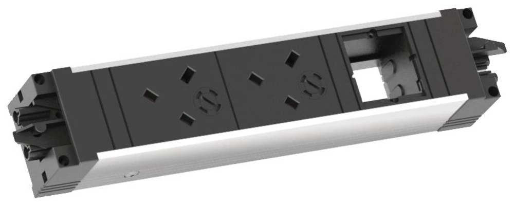 Razdjelna letva s prekidačem Aluminij, Crna Bez utiča Bachmann 336.079 slika