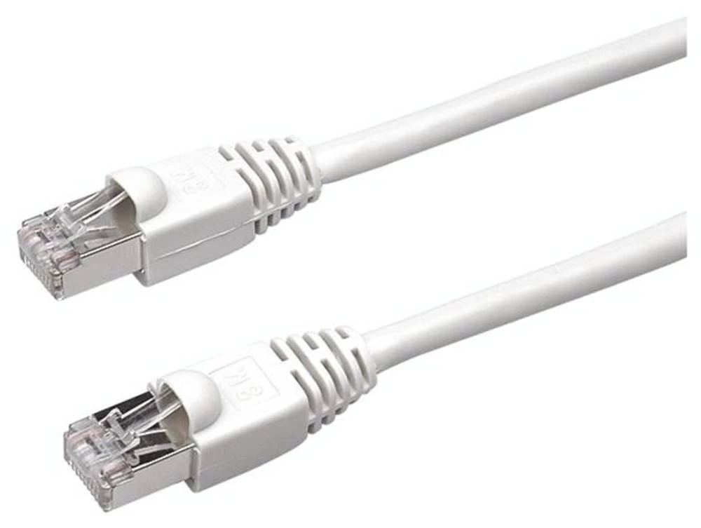 LAN (RJ45) Mreža Priključni kabel CAT 5e S/FTP 5.00 m Siva Vatrostalan, sa zaštitom za nosić Bachmann slika