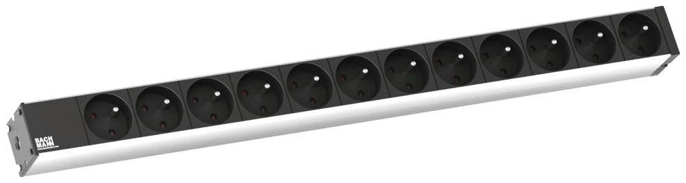 19  Višestruka utičnica za mrežni ormar 1 U Bachmann 333.831 slika