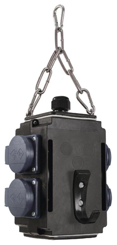 4-struki Razvodna utičnica Bachmann 349.300 Crna slika