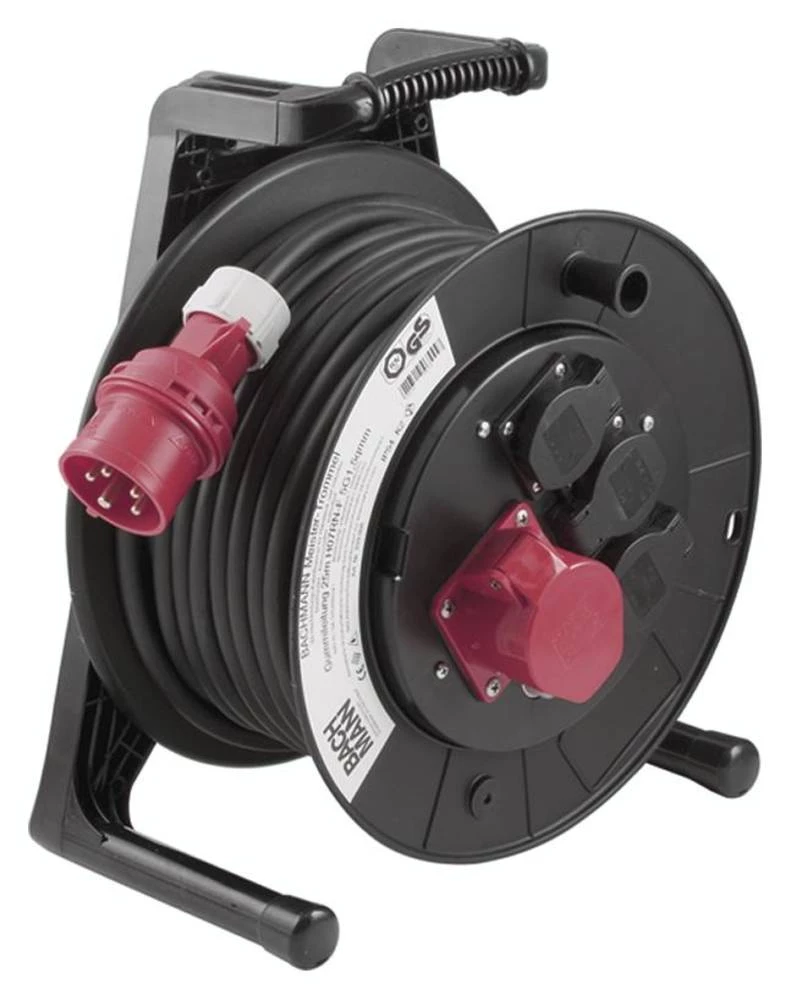 Bachmann 399.009 3AC izlazi 25m crni Produžni kabel IP54 Bachmann 399.009 slika