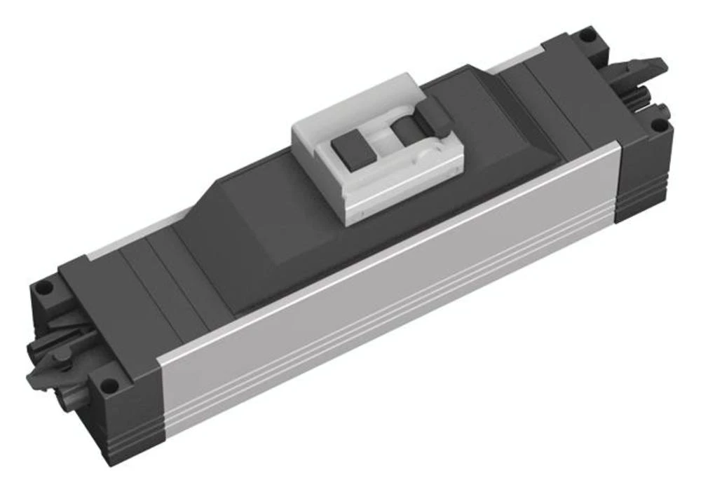 Razdjelna letva bez prekidača Crna, Aluminij Utičnica Bachmann 906.067 slika