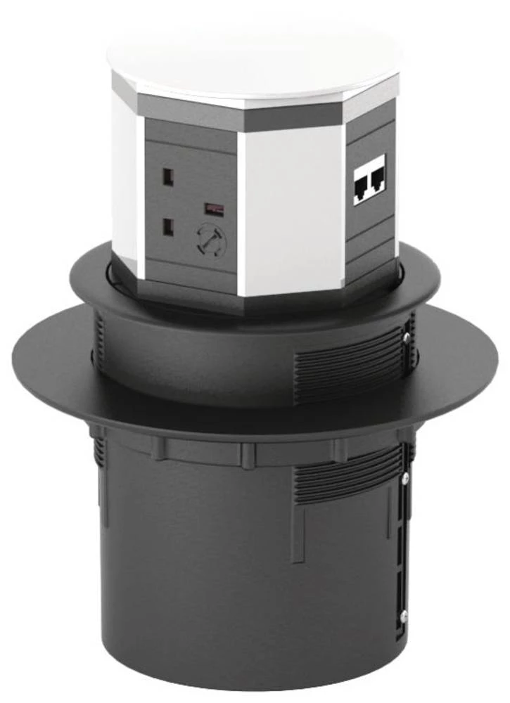 Razdjelna letva bez prekidača Bijela Utičnica Bachmann 904.021 slika