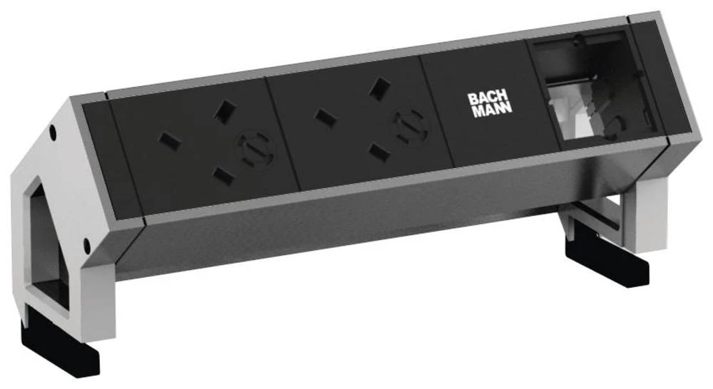 Razdjelna letva bez prekidača Aluminij, Crna Utičnica Bachmann 902.406 slika