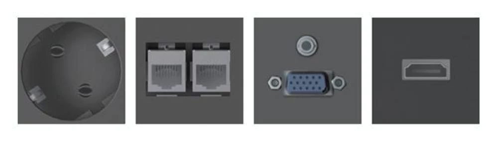 Razdjelna letva bez prekidača Aluminij, Crna Utičnica Bachmann 904.045 slika