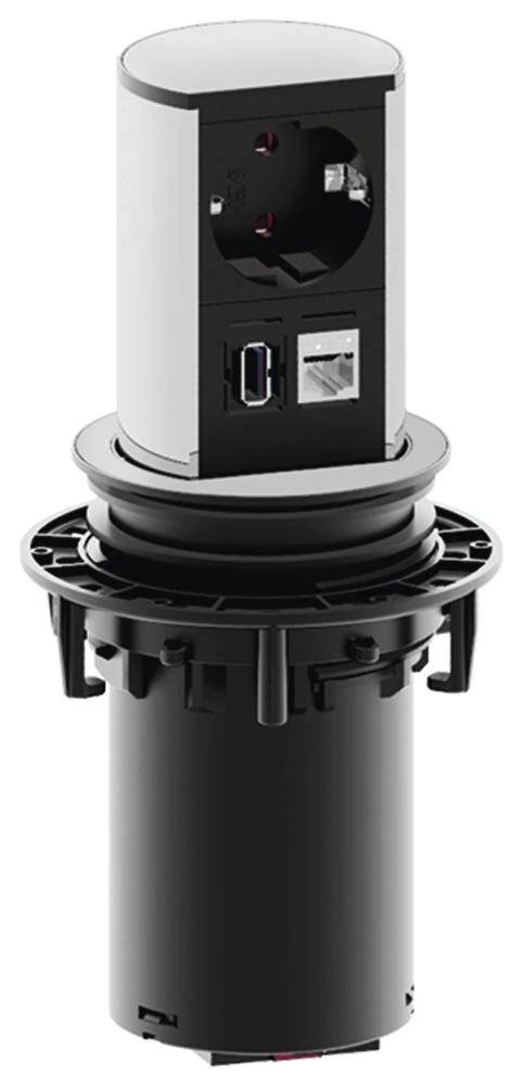 Razdjelna letva u obliku kule Srebrna, Bijela CH utikač Bachmann 928.005 slika