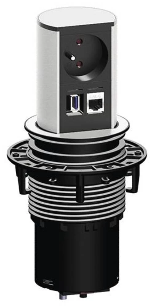 Razdjelna letva u obliku kule Srebrna, Bijela Utičnica Bachmann 928.009 slika