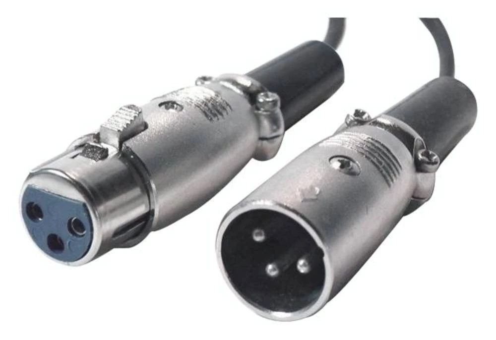 Audio Priključni kabel [1x Muški konektor XLR - 1x Ženski konektor XLR] 3 m Crna Bachmann slika