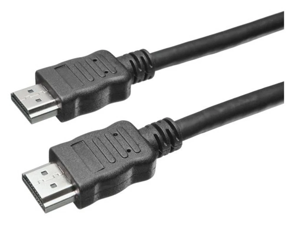 Bachmann HDMI Priključni kabel [1x Muški konektor HDMI - 1x Muški konektor HDMI] 3 m Crna slika