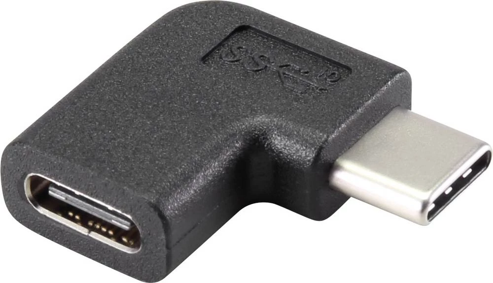 USB 3.1 (Gen 2) Adapter [1x Muški konektor USB-C&trade; - 1x Ženski konektor USB-C&trade;] Crna Renkforce slika