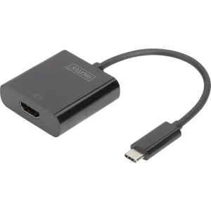 USB / HDMI Adapter [1x Muški konektor USB-C™ - 1x Ženski konektor HDMI] Crna Digitus slika