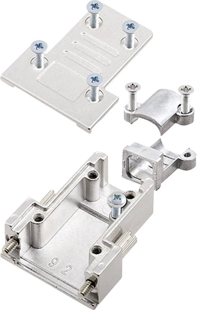 D-SUB kućište, broj polova: 15 cinkovsko lijevanje 180 ° metal encitech DTMP09-PCC75-K 1 komad slika