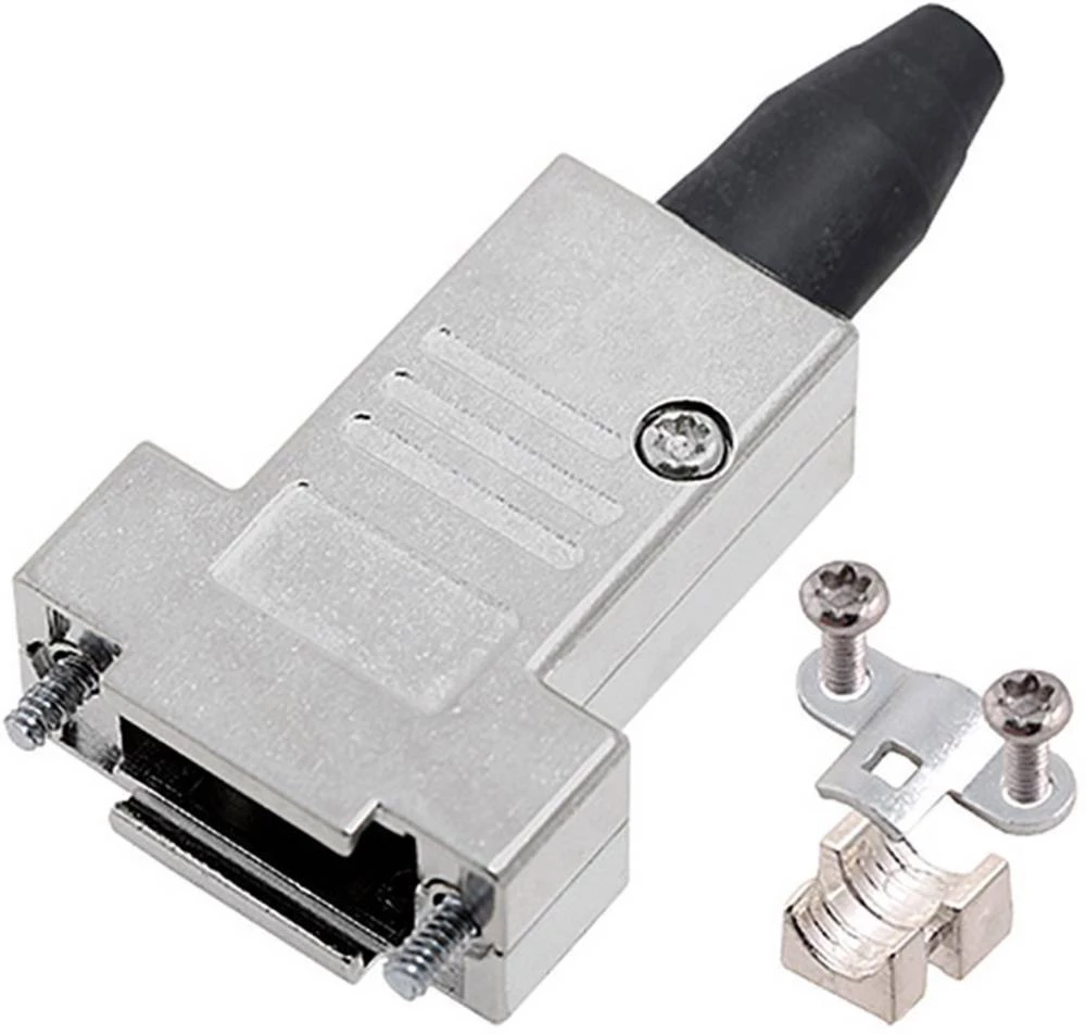 D-SUB kućište, broj polova: 37 cinkovsko lijevanje 180 ° metal encitech DTSL37-RG-SJS-M3-T-K 1 komad slika