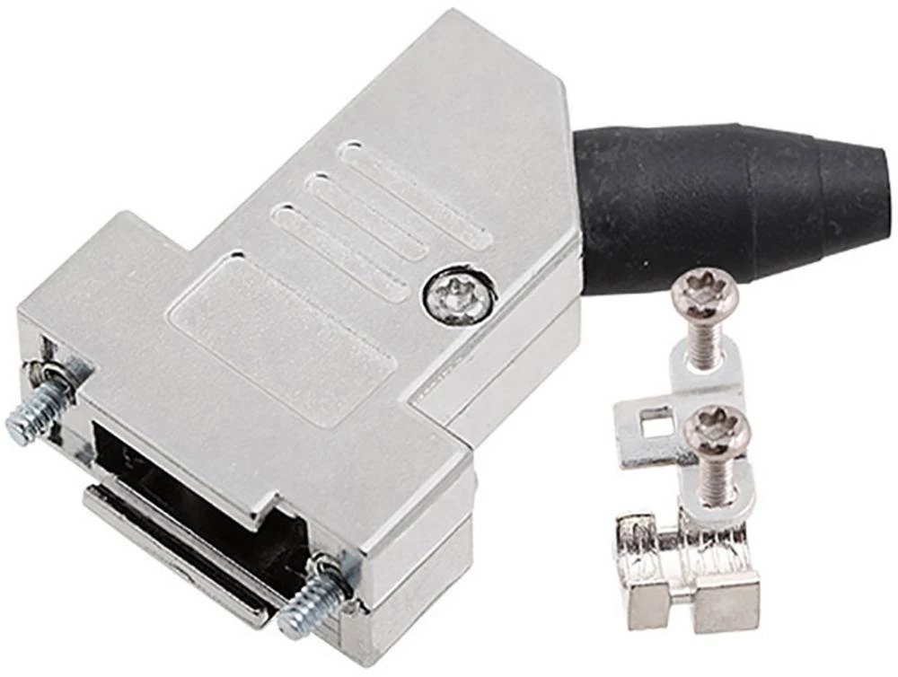 D-SUB kućište, broj polova: 37 cinkovsko lijevanje 45 ° metal encitech DTSL37-RG-SJS-S-K 1 komad slika