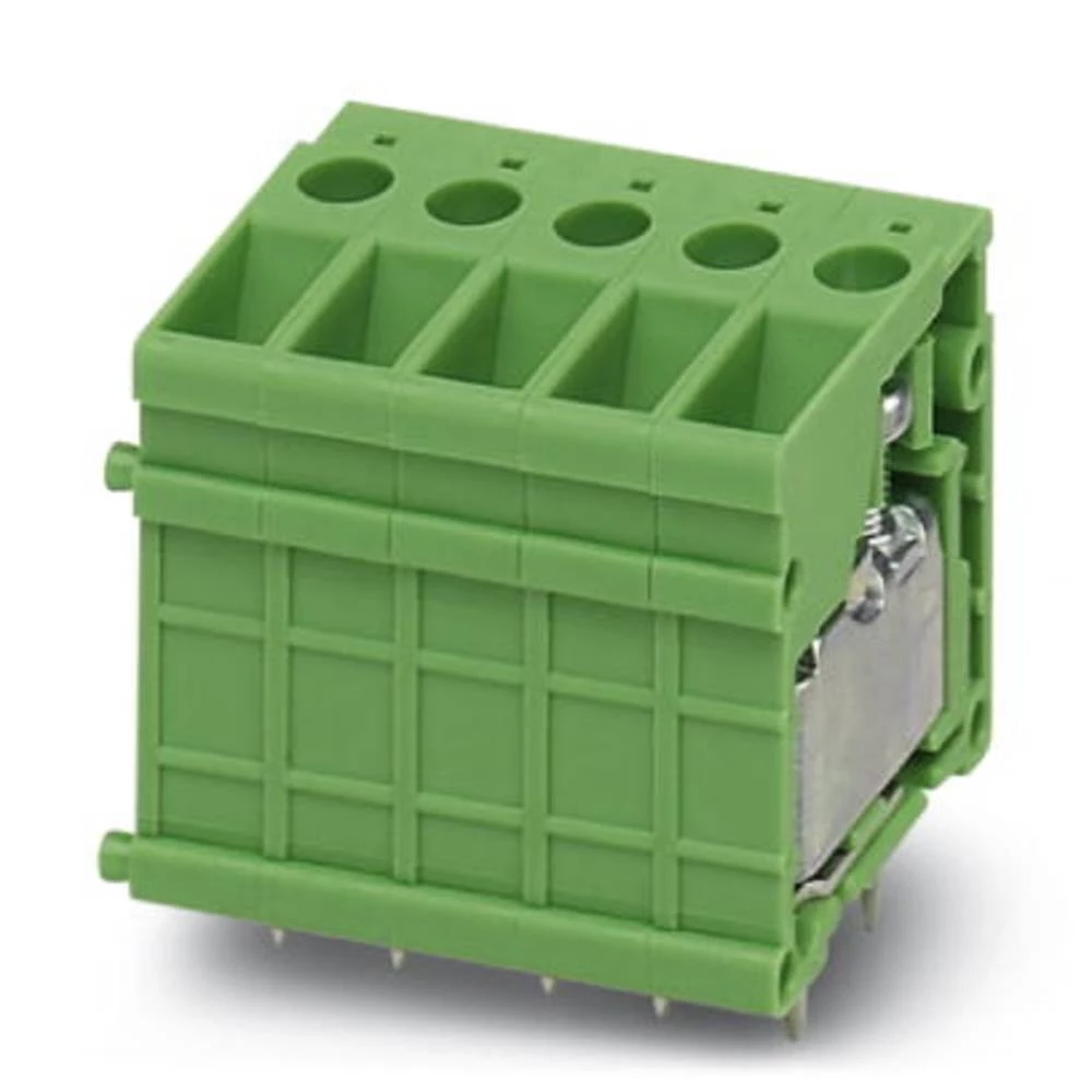 Vijčana blok stezaljka 6.00 mm broj polova: 1 FRONT 4-V-6,35 Phoenix Contact zelene boje 50 kom. slika