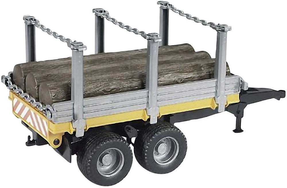 Prikolica za prijevoz drva s 3 slika