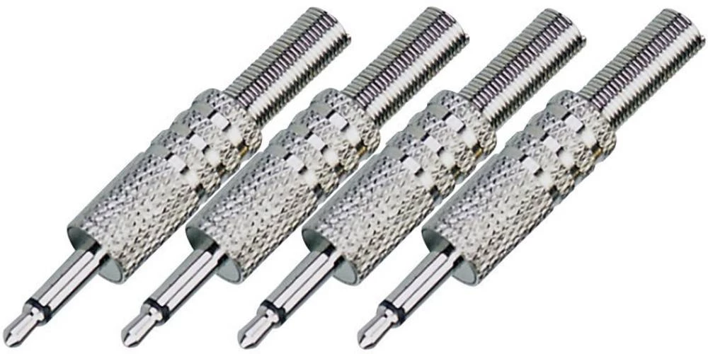Muški konektor, 3,5 mm banana,metal, 4 komada Paccs slika