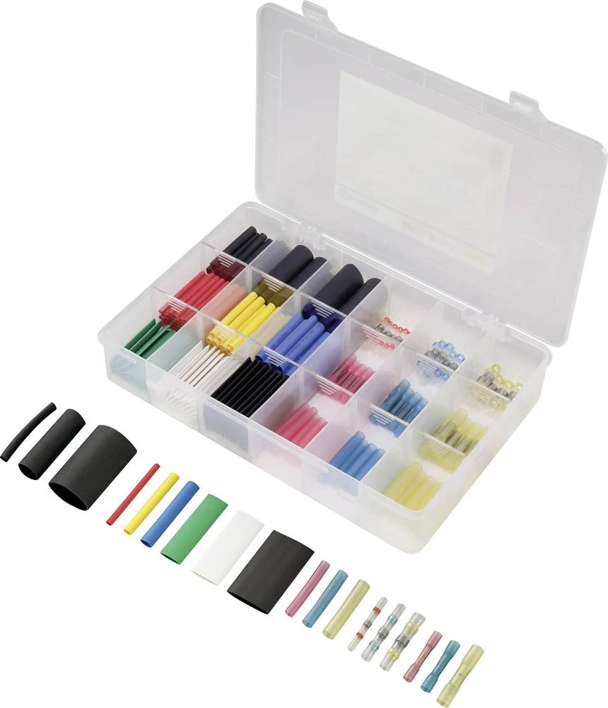 Sortiment termo skupljajućih cijevka omjer:2:1, 3:1 Conrad Components 28531c161 KS-301 slika