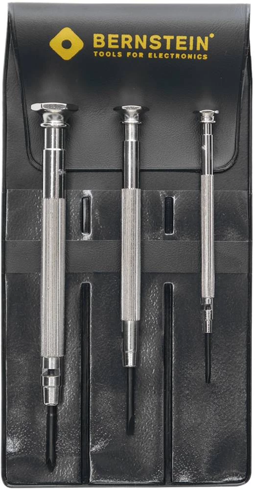 Set odvijača za urare, metal, 3-dijelni u etuiju 4-360 Bernstein slika