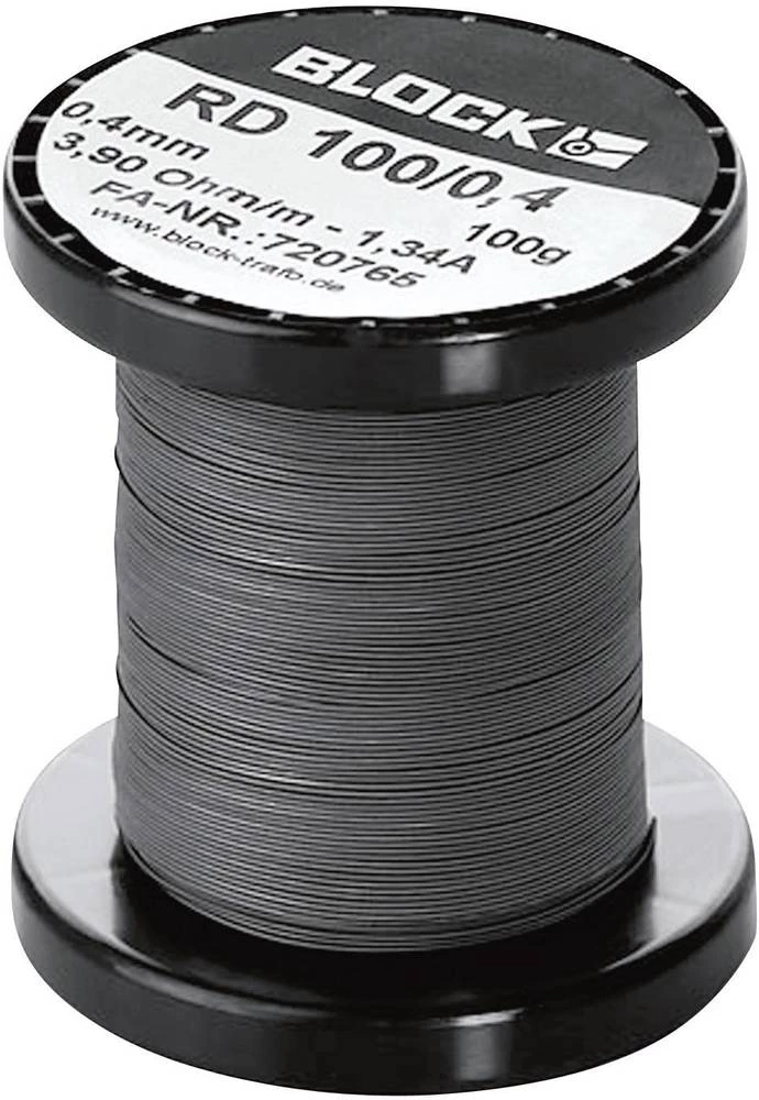 Uporovna žica 0.039 &Omega;/m Block RD 100/4,0 0.8 m slika