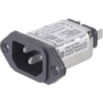 Mrežni filter s utičnicom za hladne uređaje 250 V/AC 10 A 0.35 mH TE Connectivity 1-6609006-4 1 kom.