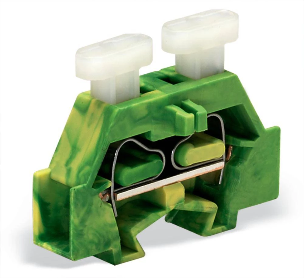 WAGO 261-327/341-000 stezaljka 6 mm opruga : PE zelene boje -žute boje 200 komada slika