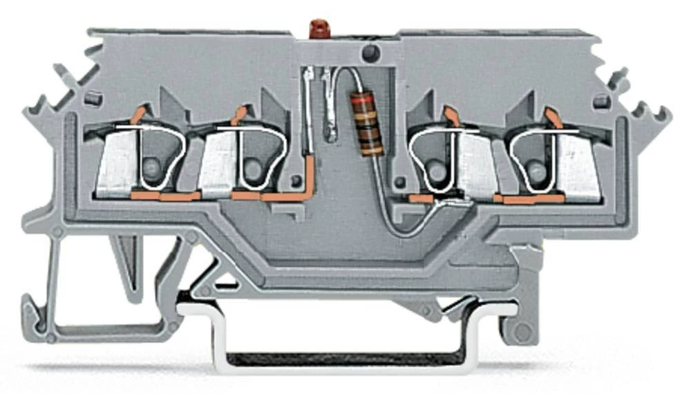 WAGO 279-624/281-434 LED-stezaljka 4 mm opruga : L sive boje 100 komada slika