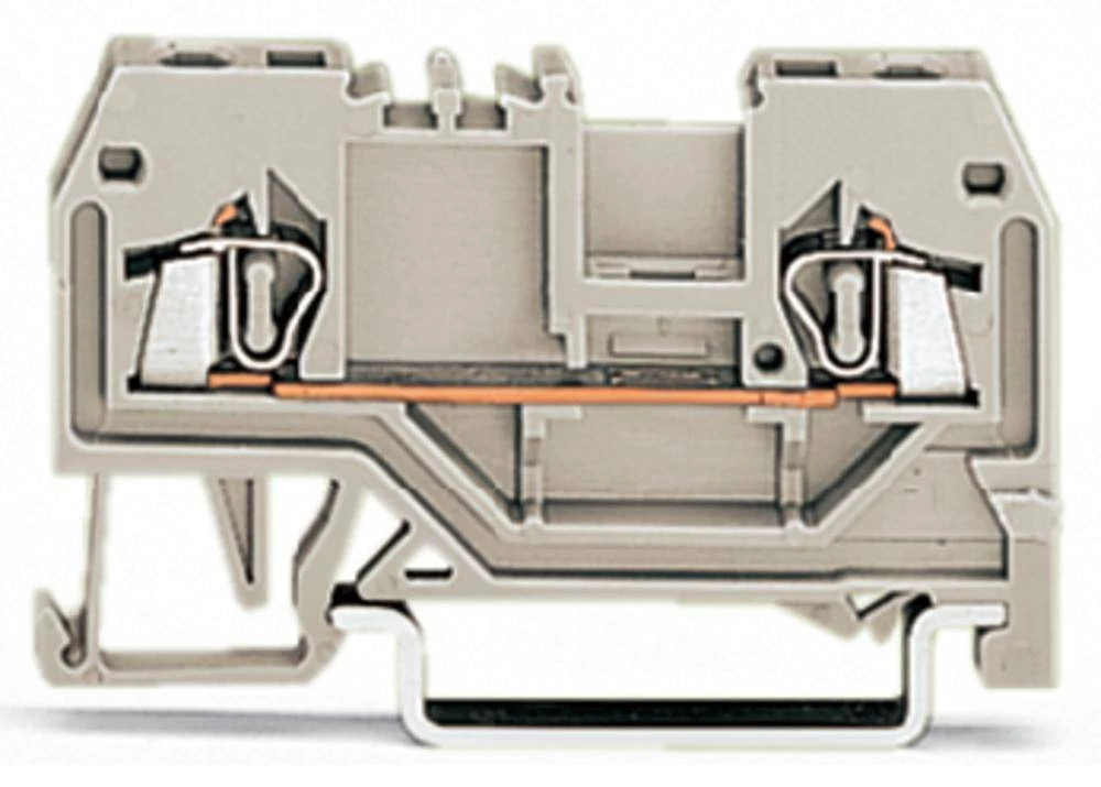 WAGO 279-992 prolazna stezaljka 4 mm opruga : L sive boje 100 komada slika