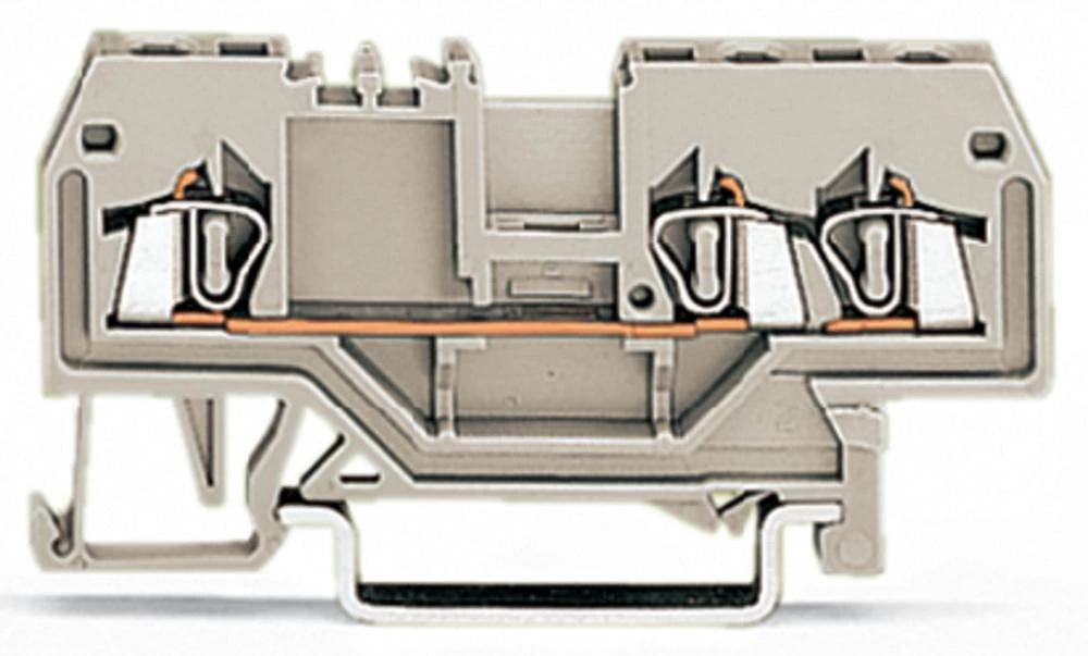 WAGO 279-993 prolazna stezaljka 4 mm opruga : L sive boje 100 komada slika